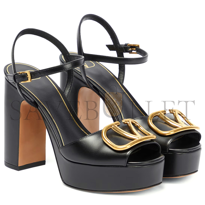 VALENTINO VLOGO PLATFORM HEELED SANDALS 5W2S0FG2DSH0NO